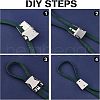 CHGCRAFT DIY Bolo Tie End Finding Making Finding Kit FIND-NB0002-07-6