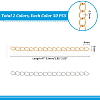 Unicraftale 100Pcs 2 Colors 304 Stainless Steel Chain Extender STAS-UN0060-92-3