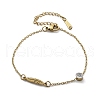 201 Stainless Steel Cable Chain Bracelets BJEW-H205-01D-G-4