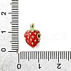 Brass Enamel Beads KK-B136-05G-02-3