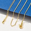 Brass Rolo Chains Necklaces for Women NJEW-D302-45G-1