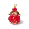 Faceted Glass Pendants PALLOY-MZ00582-05-1