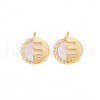 Brass Micro Pave Clear Cubic Zirconia Charms KK-T062-162G-NF-1