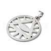 Non-Tarnish 201 Stainless Steel Pendants STAS-D041-13P-2
