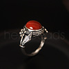Oval Natural Agate Finger Rings FS-WGC21A7-01-2