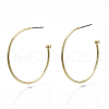 Iron Stud Earrings X-EJEW-N013-06-3