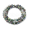 Transparent Electroplate Glass Beads Strands EGLA-I017-04-HP02-2