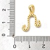925 Sterling Sliver Micro Pave Clear Cubic Zirconia Pendants STER-Z012-06G-01-3