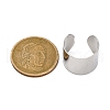 304 Stainless Steel Open Cuff Rings RJEW-G335-01C-5