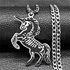304 Stainless Steel Pendant Necklaces NJEW-C066-13P-1