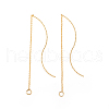 Brass Stud Earring Findings KK-I666-24G-2