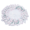 Peony Embroidery Polyester Lace Fabric DIY-WH0308-360A-1