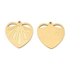 Ion Plating(IP) 316 Surgical Stainless Steel Pendants STAS-K258-16G-2