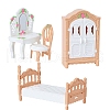 Plastic Bedroom Furniture Kit Miniature Ornaments PW-WG0711A-01-1