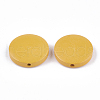 Painted Natural Wood Beads WOOD-S049-02C-08-2