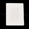 Rectangle Word Print Paper Earring Necklace Display Card CDIS-M007-02G-2