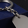 Rectangle 304 Stainless Steel Keychain KEYC-H014-02-2