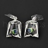 Resin Pendants with Iron Jump Ring RESI-A015-03B-2