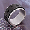 Laser Cut 304 Stainless Steel Finger Rings FS-WGFAC1E-10-1