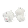 Flocky Resin Pendants FIND-A052-07G-2