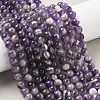 Natural Amethyst Beads Strands G-M445-8MM-01E-2