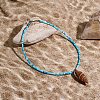 Summer Beach Natural Shell Pendant Glass Seed Beaded Necklaces for Women FS-WGEF253-11-1