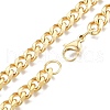 Men's 201 Stainless Steel Cuban Link Chain Necklace NJEW-N050-A06-7-60G-2