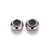 304 Stainless Steel Beads STAS-S103-18C-P-1-2
