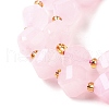 Natural Quartz Dyed Beads Strands G-U023-A02-02-4