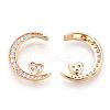 925 Sterling Silver Micro Pave Cubic Zirconia Pendants STER-T004-35G-1
