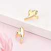Brass Cuff Earrings KK-T074-41G-1