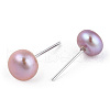 Mother's Day Jewellery Dyed Natural Pearl Stud Earrings PEAR-N020-06C-5