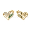 Brass Micro Pave Cubic Zirconia Pendants KK-E068-VB129-1