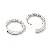 Brass Hoop Earrings EJEW-L211-010H-P-2