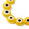 Handmade Evil Eye Lampwork Beads Strands LAMP-R006-01-3