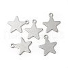 Tarnish Resistant 201 Stainless Steel Pendants STAS-F192-040P-1