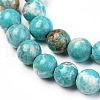 Natural Howlite Beads Strands X-G-L555-02-6mm-5