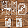 Plastic Reusable Drawing Painting Stencils Templates Sets DIY-WH0172-801-2