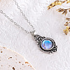 Bohemian Style Horse Eye Alloy with Resin Pendant Necklaces for Women FS-WG56C17-05-1