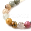 Natural Quartz Crystal & Rhodochrosite & Rose Quartz & Amethyst & Strawberry Quartz & Tourmalinated Quartz/Black Rutilated Quartz Beads Strands G-B143-A01-6mm-4