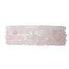 Natural Rose Quartz Beaded Stretch Bracelet Sets BJEW-JB10783-1