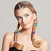 Butterfly Alloy Enamel Dreadlocks Beads OHAR-AB00019-7