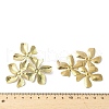 304 Stainless Steel Flower Stud Earrings EJEW-V006-04G-3
