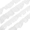 WADORN 4Pcs 4 Styles Double & Single Layer Chinlon Lace Trim Fabric DIY-WR0003-87A-1