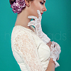 Globleland 6 Pairs 6 Styles Polyester Lace Gloves AJEW-GL0002-71-5