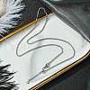 2mm Rack Plating Brass Wheat Chain Adjustable Slider Necklaces for Women Men MAK-L044-09P-3