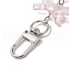 Acrylic Bowknot & Bear Pendant Decorations HJEW-JM02547-4