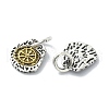 Tibetan Style Alloy Charms PALLOY-Q458-01AG-04-2