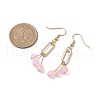 Imitation Jade Glass Dangle Earrings EJEW-JE05924-01-3