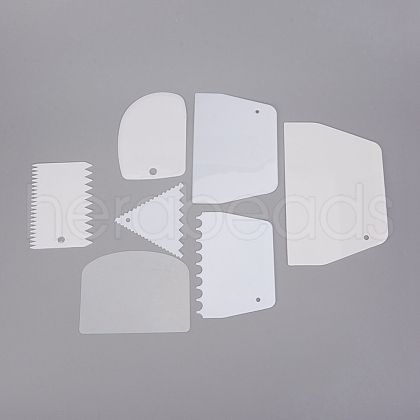 Plastic Baking Edge Dough Scraper DIY-E034-09-1